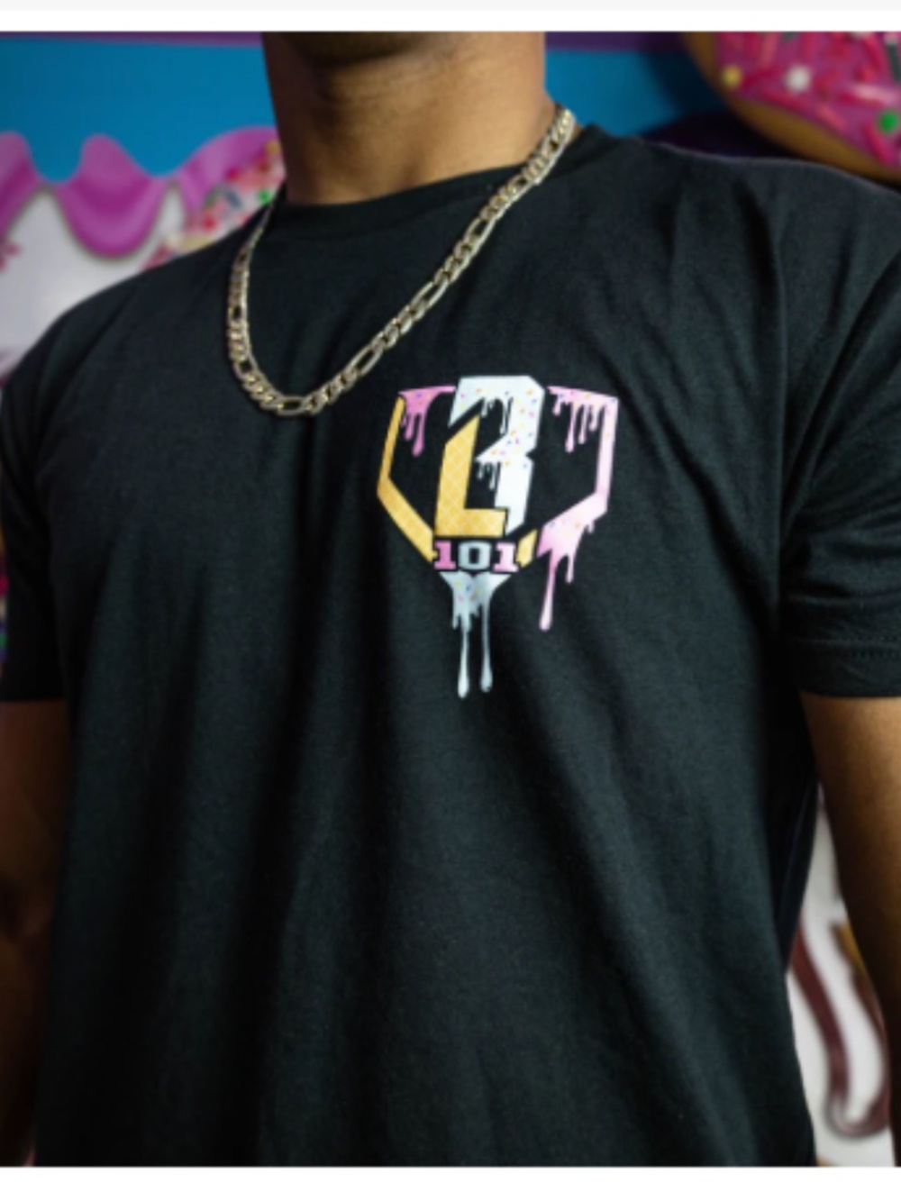 Baseball Lifestyle 101 Ice Cream Shirt, Size Youth Medium - Picture 2 of 4